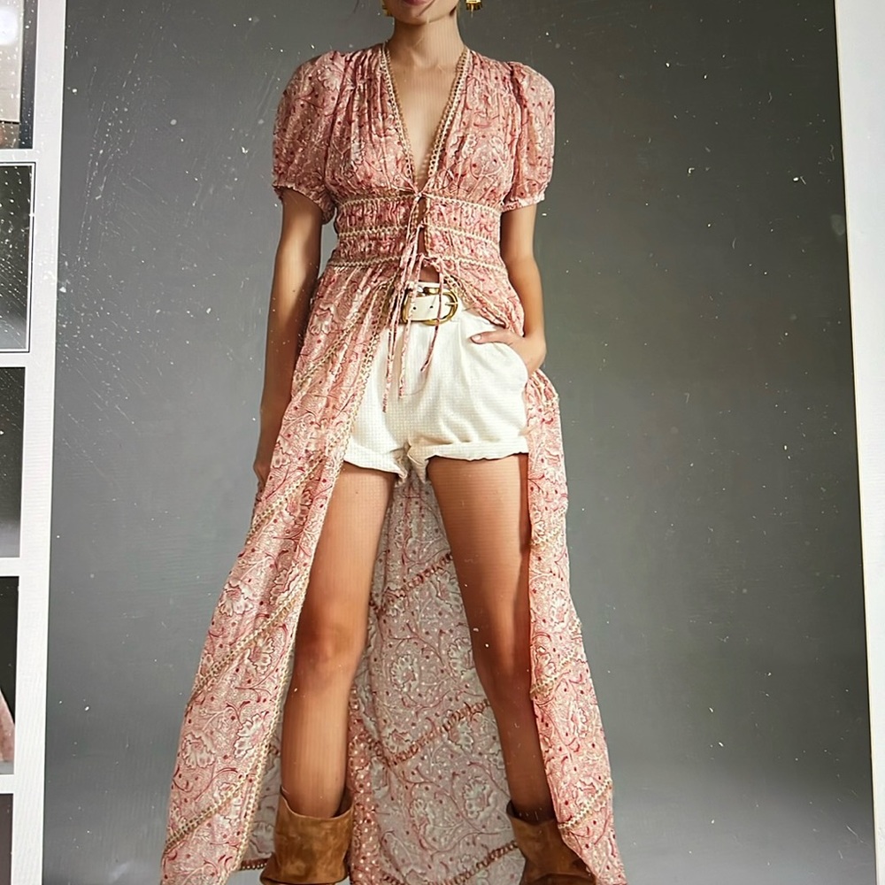 Anthropologie Forever That Girl long tie front short.